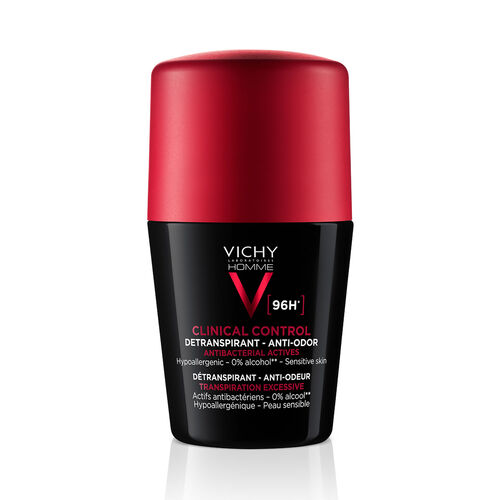 VHOMME DEO ROLL ON CLINICAL CONTROL 96H - Deodorants | L'Or&eacute;al Dermatological Beauty Partner Shop