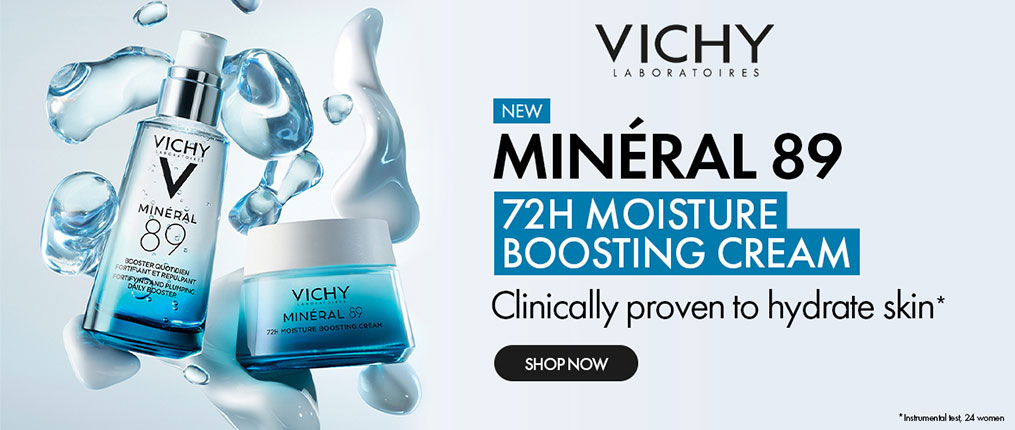 Vichy Homepage Banner - Mineral 89 Campaign June 2023 | L'Oréal Dermatological Beauty Partner Shop