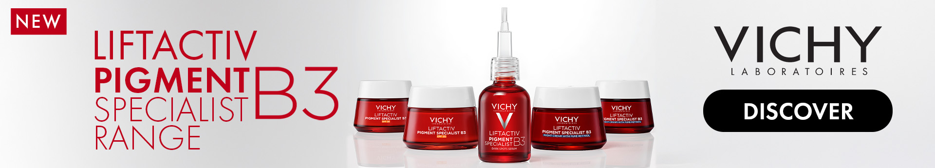 Homepage Banner Vichy Liftactiv Pigment Specialist B3 Range | L'Oréal Dermatological Beauty Partner Shop
